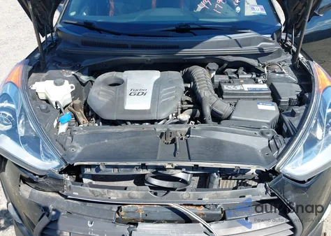 2016 Hyundai Veloster Turbo z USA, uszkodzony, nr VIN KMHTC6AE4GU249501